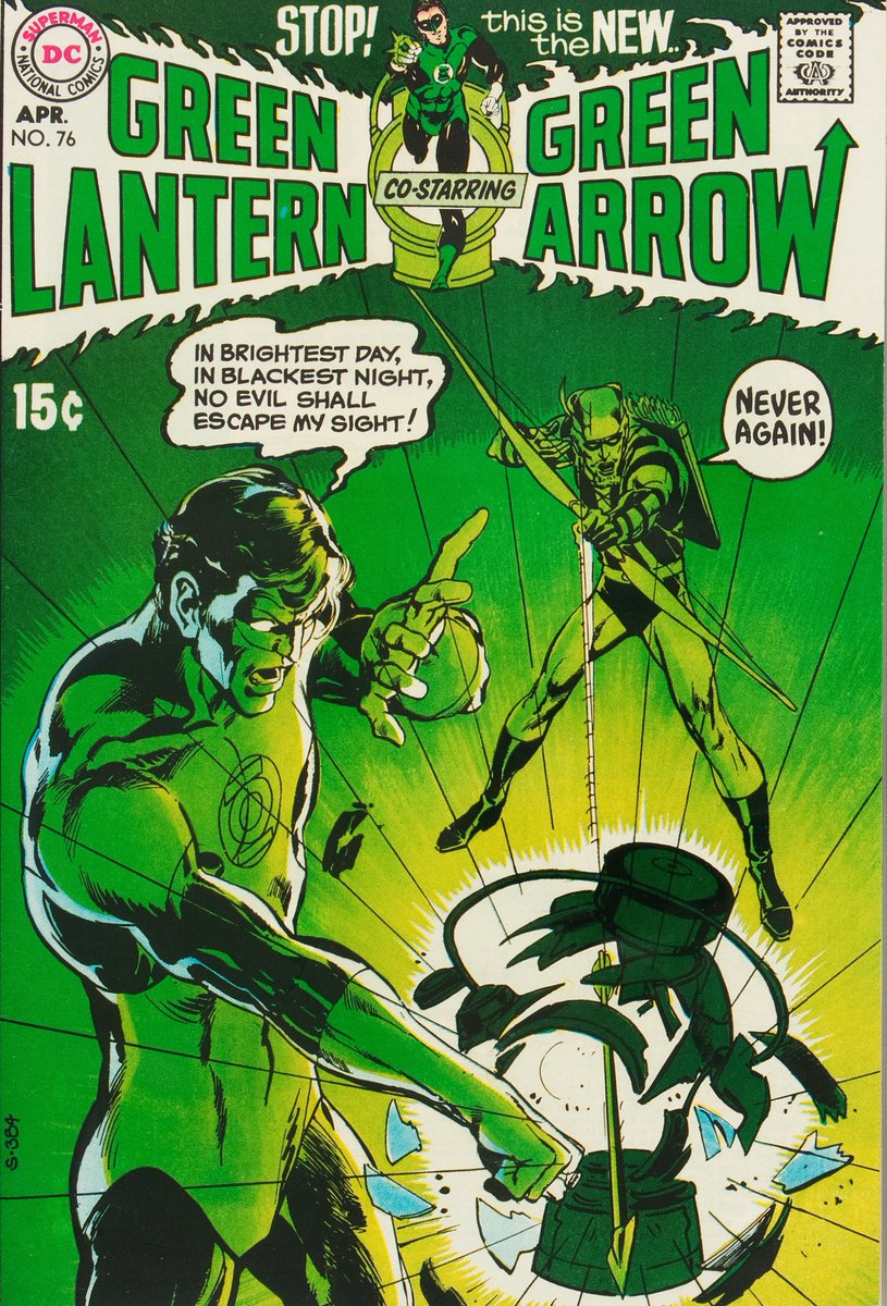 lanterncast's tweet photo. You know the comic that's been getting away from me (despite the lack of interest in #GreenLantern at the moment) constantly? GL/GA #76. Over $300 every time. I know it's a key but also I just want an intact reader copy w/ a nice cover. I have every other issue! Driving me nuts. https://t.co/i9QpEzSpDq