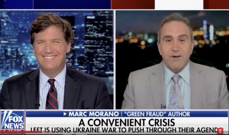 Watch: Morano on Tucker Carlson on how ’emergency declarations’ &amp; crises are being used to bypass democracy to implement Green New Deal | Climate Depot climatedepot.com/2022/04/03/wat…