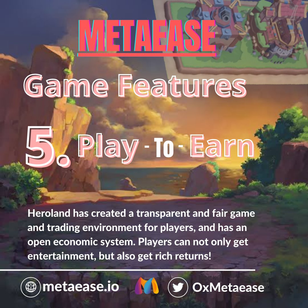idungafasam's tweet photo. 💥 Blockchain takes the discovery and supply of game value from game developers.
💥 Play To Earn with Heroland of #Metaease, Players cannot only get entertainment, but also get rich in returns 🤗✨
@OxMetaease
#GameFi
#P2E
#CTbot Adrop RAM 0.5 Trx 50
https://t.co/64uR2SiuUr https://t.co/eS0pGTJEz9