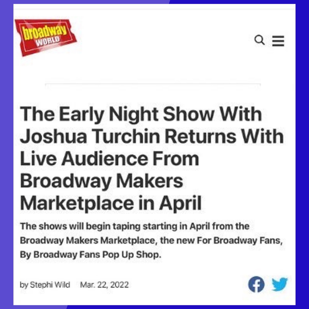 We are back!!! ❤️

#earlynightshow #broadwaymakersmarketplace #broadway #theearlynightshow #livemusic #broadwaypodcastnetwork @broadwaypodcastnetwork @broadwaymakersmarketplace #broadwayworld