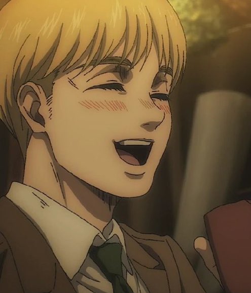 Neni_Kuin's tweet photo. This Armin reminds me of Armin Arlert-Leonhart from #letsliveagainff, when Jean introduces him to Claire to get rid of her (since mikasa isn't helping) and Armin (after drinking at Connie's wedding) just: 
"Hi, I'm Married!!" (He knows even drunk that he belongs to Annie) https://t.co/2sQqXwlZ2P