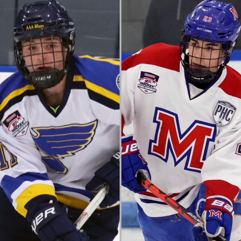 usahockey's tweet photo. #USAHNationals Youth Tier I 18U's Championship matchup has been set!

RI Saints 🆚 @AAABlues