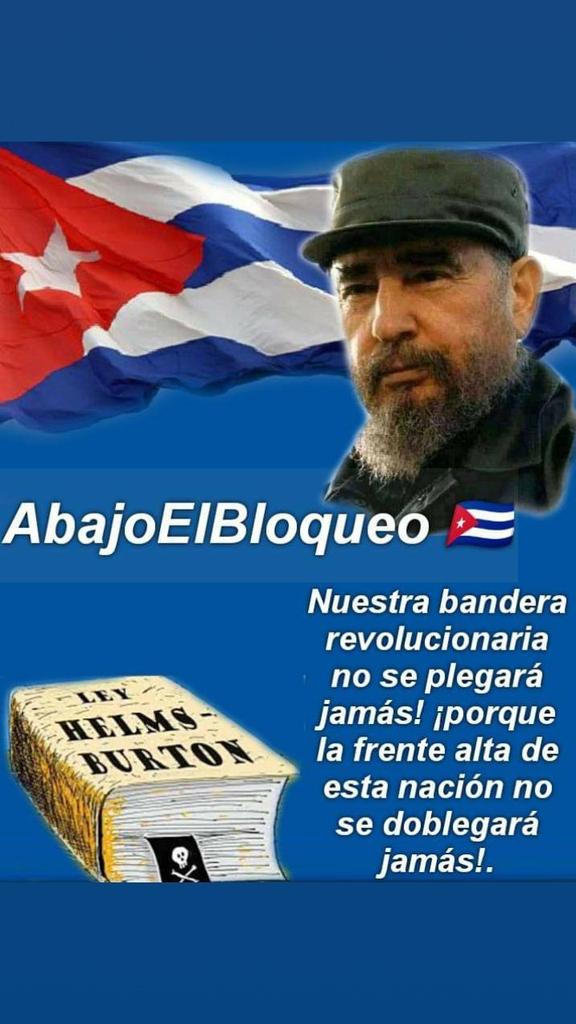 RebelAntillean's tweet photo. @DiazCanelB @CamilaGzlez34 Gratitud infinita para quienes desafiando al imperio tienden la solidaridad y el apoyo a Cuba para eliminar el #BloqueoEEUU #VamosConTodo #DefendiendoCuba https://t.co/o5oV5fQBlz