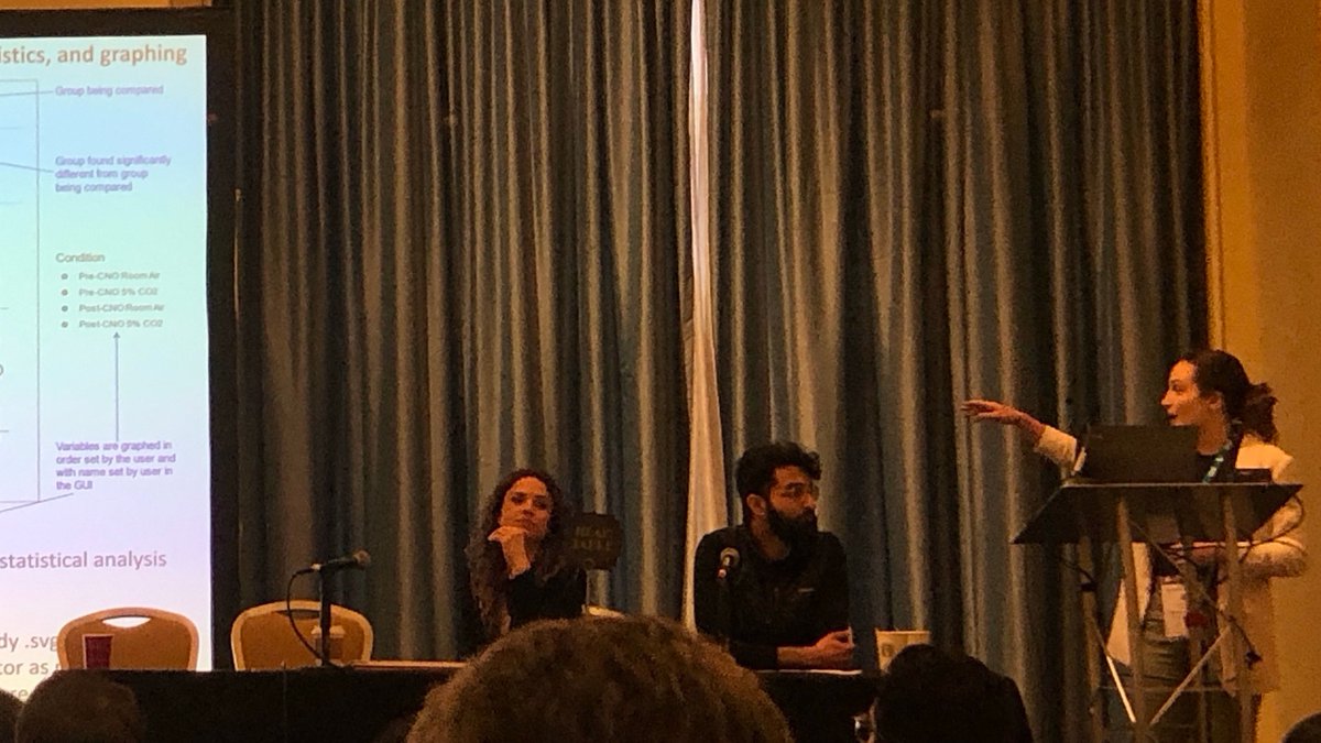 MolecularNeuro's tweet photo. Getting called out as a "cough" expert "cough" in respiratory waveform analysis by @DrSavannahLusk at this morning's Marilyn Merker Trainee Highlights Breakfast. Great set of trainee presentations all around and very excited for the future of the field! @APSRespiration  #EB2022 https://t.co/sj118uM6It