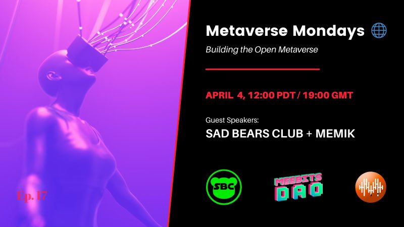 officialmemik's tweet photo. TOMORROW APRIL 4 📍 We’ll be on Twitter Space elaborating on Memik’s plays in the Web3 space, bringing utility to nft’s, &amp; MORE! This will be explained among a panel of speakers you’d be disappointed to miss! See flyer for details and SEE YOU THERE! ✅ https://t.co/65z3wMNYyd