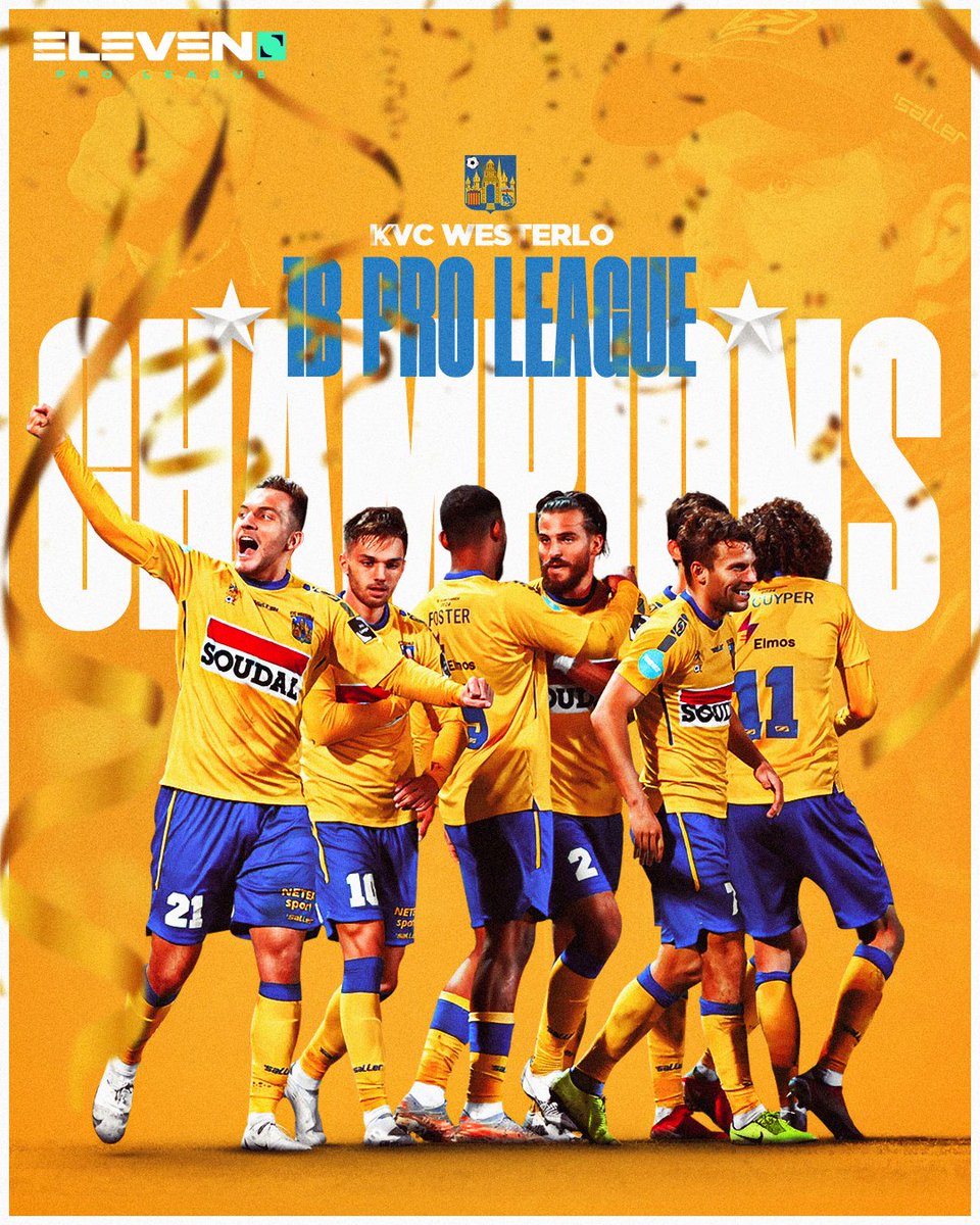 BREAKING | <a href="/KVCWesterlo/">KVC Westerlo</a> est champion de 1B Pro League ! 🏆👏