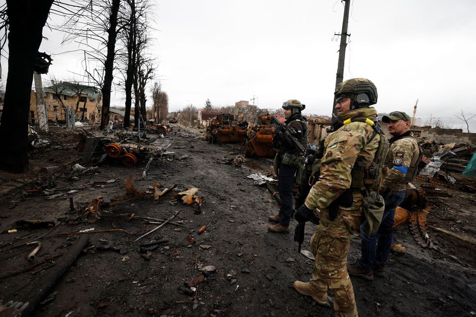 Tsihanouskaya's tweet photo. It's crucial to remember that the 🇷🇺 troops that conducted the atrocities in Bucha &amp; Irpen 🇺🇦 came from Belarus' territory, with the consent of Lukashenka's regime. The dictator provided them with military rear &amp; support. He should be prosecuted as an accomplice to war crimes. https://t.co/vtEdTO7myT