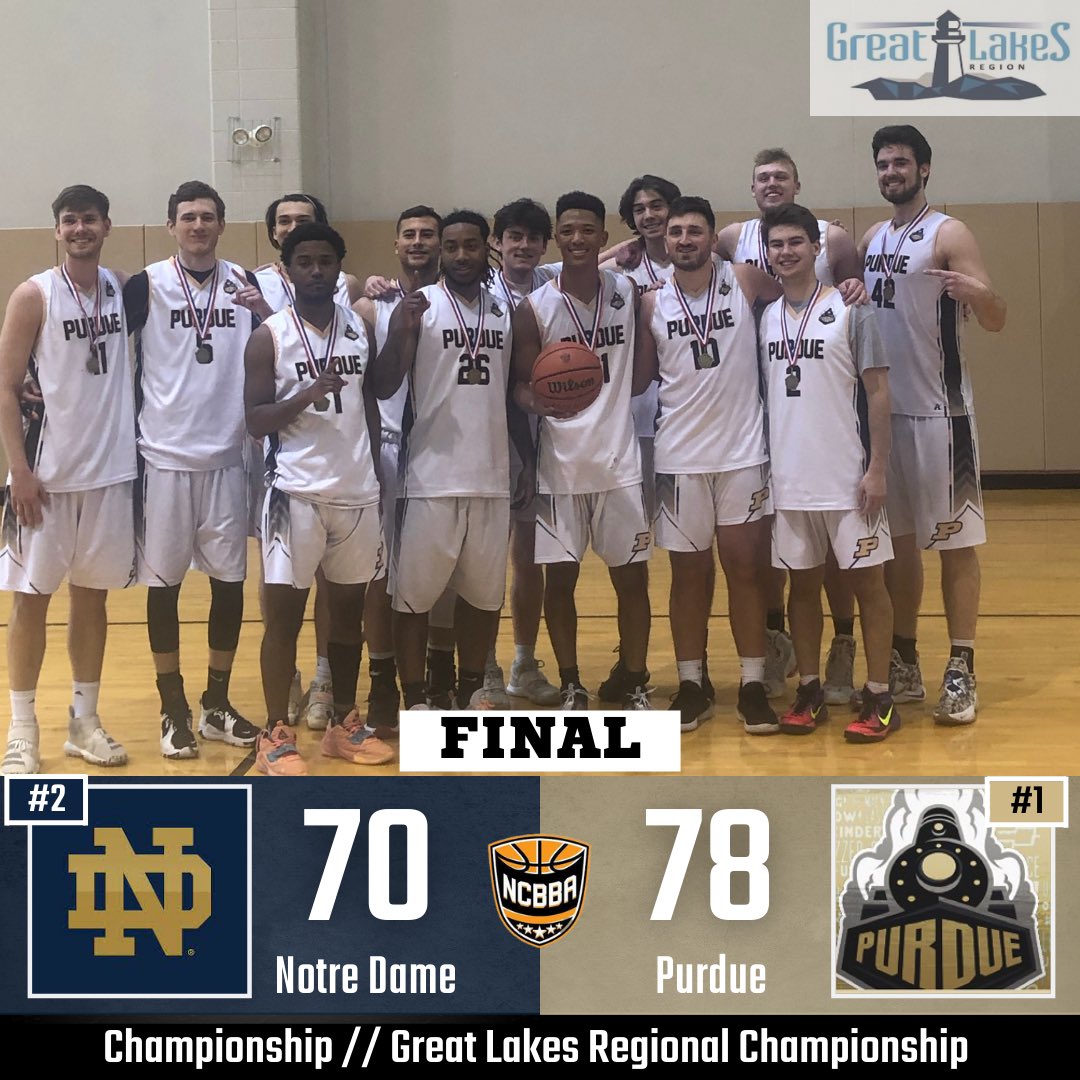 Purdue Men’s Club Basketball (@purdue_mcbb) on Twitter photo REGIONAL CHAMPS 🏆
Boilers will play in Erie, PA on April 23rd for the national championship!
Emerson Halbleib puts up another double double with 23 and 11 and <a href="/GReffeitt/">Gunnar Reffeitt</a> chips in 18 REGIONAL CHAMPS 🏆
Boilers will play in Erie, PA on April 23rd for the national championship!
Emerson Halbleib puts up another double double with 23 and 11 and <a href="/GReffeitt/">Gunnar Reffeitt</a> chips in 18