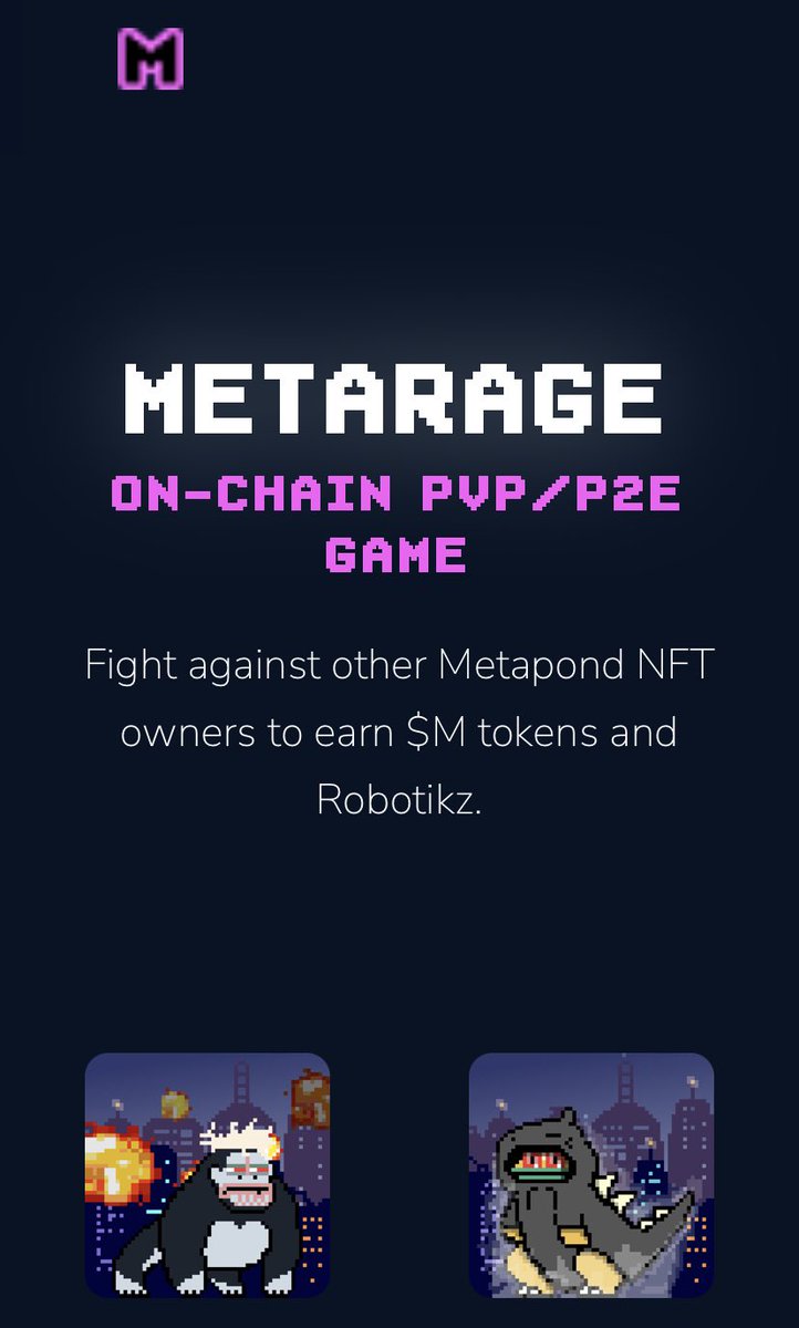 metapond's tweet photo. our on-chain pvp/p2e game is now live https://t.co/JiWhqgrQKP https://t.co/7NLSY7I6v3