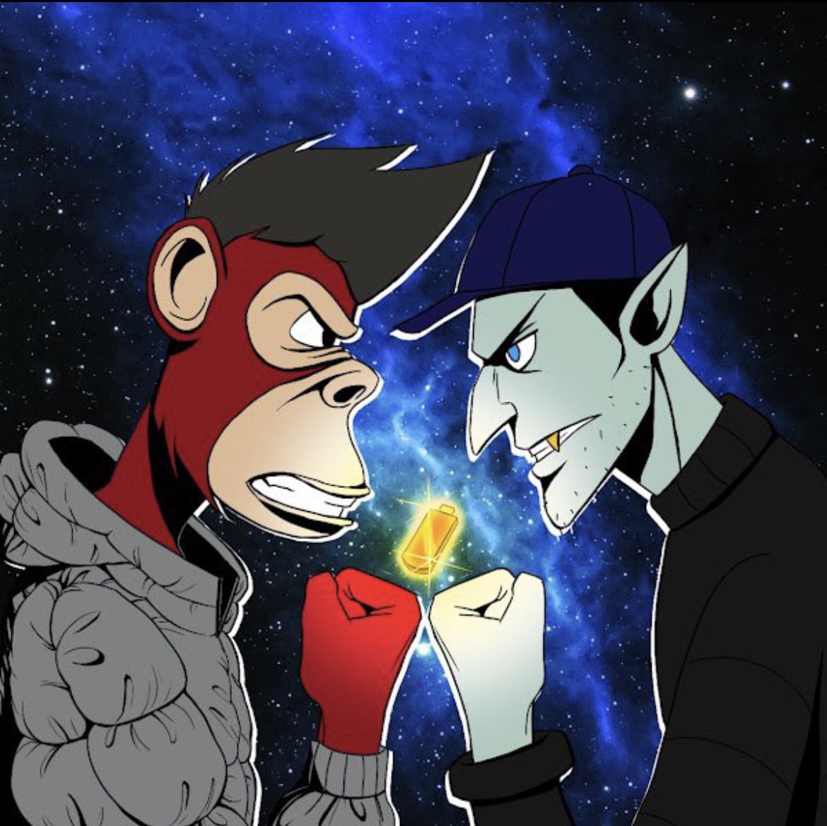 elistraesky's tweet photo. Dude ask yourself if your NFT is also an animated TV star. Premier 4/7/22. Cool things happening at @SVSNFT and @TheRedApeFamily Check. It. Out. #nft https://t.co/XIpCfOb5zn