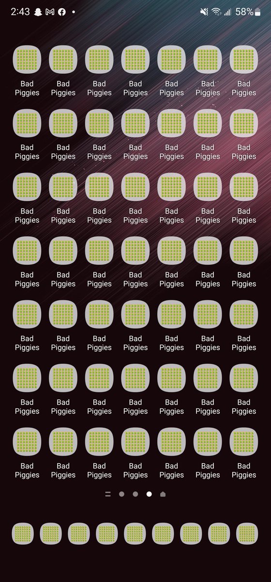 hewatza's tweet photo. I put 2842 instances of Bad Piggies on my home screen, AMA https://t.co/MipeREqEyj