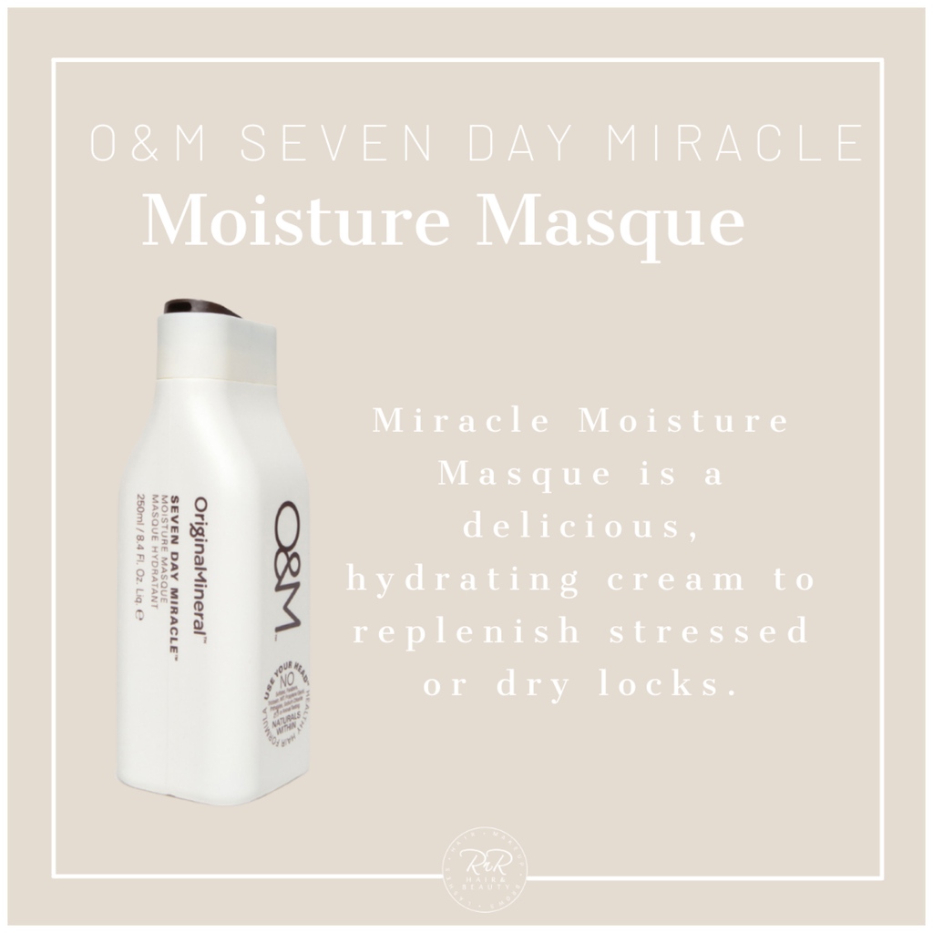 RnRhairbeauty's tweet image. 7 DAY MIRACLE! This treatment contains a blend of luxurious oils to help fortify the hair leaving it deeply nourished and frizz free. We use this masque religiously!
⁠
#rnrhairandbeauty #originalmineral
