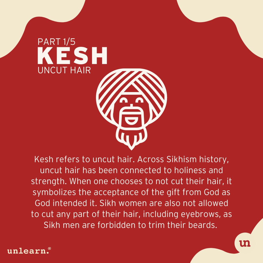 Throughout Sikh Heritage Month, we will be introducing the 5Ks of Sikhism. The first one we'll be showing is the Kesh, otherwise known as the uncut hair. 

#SikhHeritageMonth #Sikhism #Sikhs #Sikh