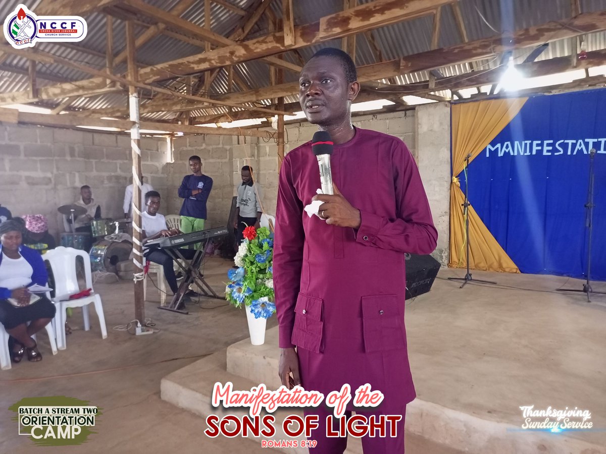 nccfcrossriver's tweet image. Glorious Service is always nothing but about the glory of the Lord.

We Praised God, We danced,
God has been faithful and we are grateful.

#NccfcrossriverStateChapter 
#OrientationCamp
#BatchA
#Thanksgiving
#ManifestationofTheSonsofLight