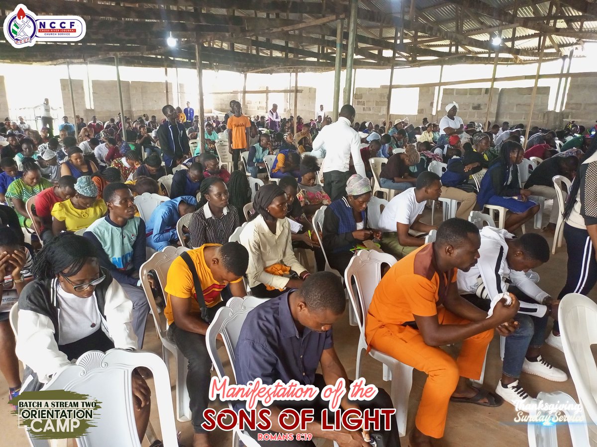 nccfcrossriver's tweet image. Glorious Service is always nothing but about the glory of the Lord.

We Praised God, We danced,
God has been faithful and we are grateful.

#NccfcrossriverStateChapter 
#OrientationCamp
#BatchA
#Thanksgiving
#ManifestationofTheSonsofLight