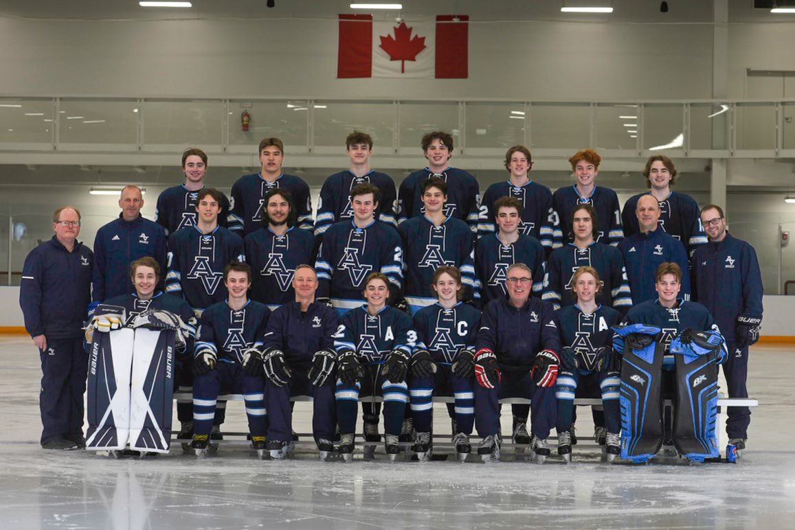 AVhockeyteam's tweet photo. Last tweet of the season. Thank you to the players and parents for an unbelievable season. Your commitment to this program makes us proud. Thank you to the many supporters in the community who cheered the boys on every game. This season was an incredible experience #AVpride https://t.co/Gd6CUZ5n0R