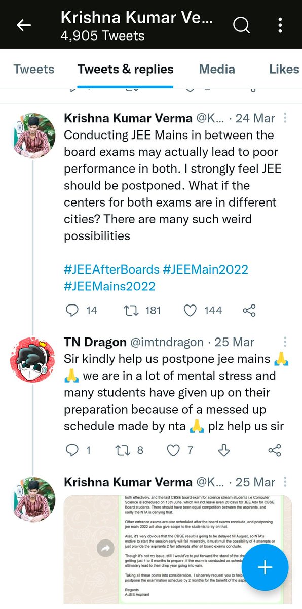 RiaVajpayee's tweet photo. @KKVERMAUP @Rebel_adisri @raj_mn_88 @India_NHRC You were also in support of us, you also thought that decisions made by NTA is not fair, now what happened?
If NTA itself will ignore our issues and wont come forward to even listen to us, then we have to do this.
And not listening to us is the VIOLATION OF OUR RIGHTS!! https://t.co/VOBZC0uchu