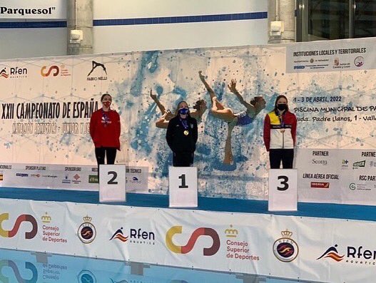 cngranollers's tweet photo. 🧜‍♀️ CAMPIONAT D’ESPANYA DE NATACIÓ ARTÍSTICA🧜‍♀️

😍 Les noies de natació artística de l’equip júnior i absolut acaben el Campionat d’Espanya de Valladolid amb els seguents resultats destacats:

🥈 Highlight Júnior
🥈 Equip Júnior
🥇 Solo Valeria Parra https://t.co/o0u62FHFMl