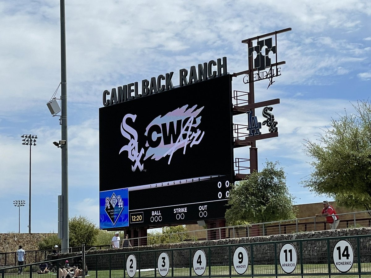 dtrabilsy's tweet photo. Here today @camelbackranch with you @stevestone and @jasonbenetti Ready for the season to begin next week! Go White Sox! @whitesox https://t.co/3DzZt0Gwfj