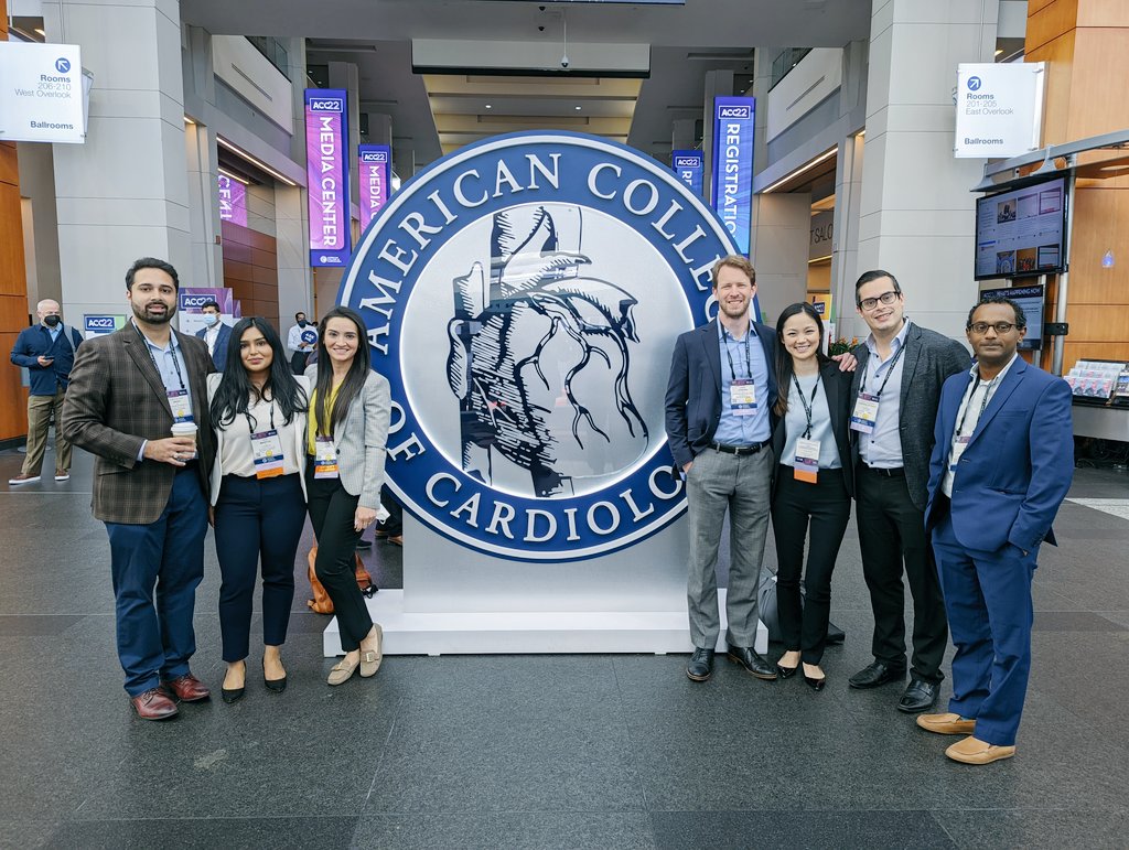 Another great day at #ACC22 with #UTHSCSA cardiology. Tons of learning and networking. Proud of all of my colleagues and Co-fellows who presented their amazing research.