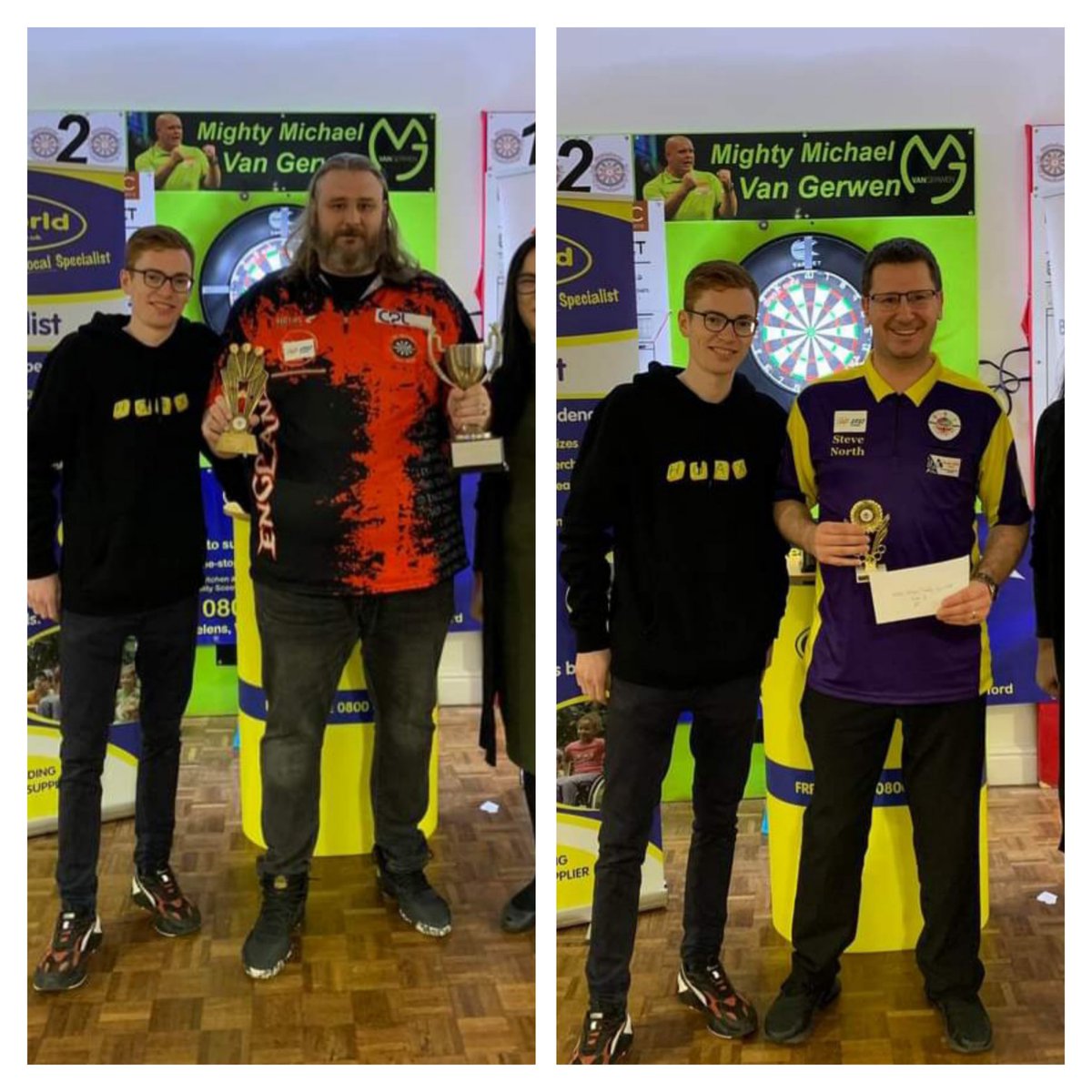BddaWdf's tweet image. BDDA St helens winmau open
Standing category final.
J Hirst 3  S.north 1.
Well done Jon.
Unlucky Steve. 
@Dartsshopsth 
@WorldParaDarts 
@DartsStockport 
@EDOdarts 
@DartsWDF 
#Fastaway.
#Ableworld