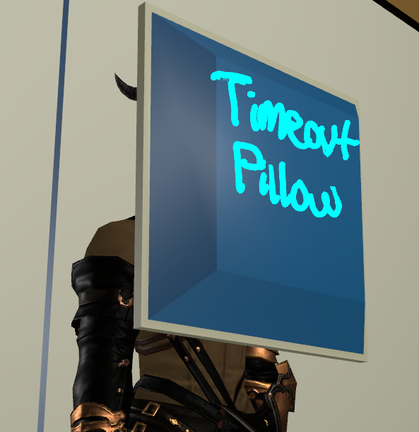 AjaxExabyte's tweet photo. I've been spending some time hanging out with @Endian_Machina and his younger sibling in VRChat -- mostly testing for future streams (?). We've been doing escape rooms. I've been running around as Leslie Kyle from FF7R till my XIV model is imported. XD; https://t.co/hZyyrc6xDU