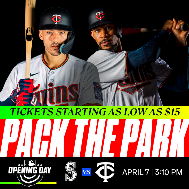 Twins's tweet photo. RT for a chance to win 2️⃣ tickets to #OpeningDay ‼️