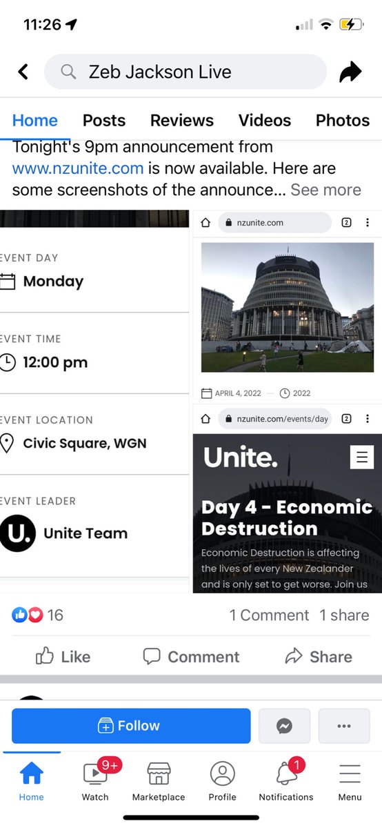 Rngwelly's tweet photo. Unite conspiracy cult protest day 4/14 today at midday at Civic Square. Theme is “Economic destruction”. Predicting a very low turnout of 20 people max. These “protests” must be pretty embarrassing for the organisers and attendees. #unitenz #clownvoy2022nz #convoynz2022 https://t.co/qpX0bp6fb5