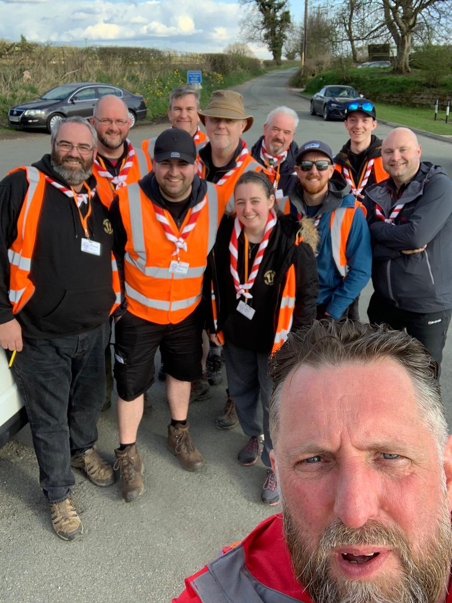 Adam_Scouts's tweet photo. An ace weekend as part of the Field Control team on @CheshireHike and couldn’t have had better weather for it. ‘Foxtrot 3’ signing off until next year. #cheshirehike #hiking #scouting https://t.co/X1ccGQIdh3