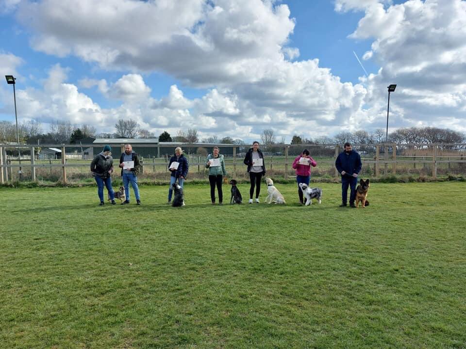 westlancscanine's tweet photo. It was a full day of tests today. First up one of our Bronze classes. Congratulations on achieving your Bronze good citizen award. #dogs #DogsofTwittter #dogtraining #doglovers #wlcc #dogclasses https://t.co/KCntDSpYnF