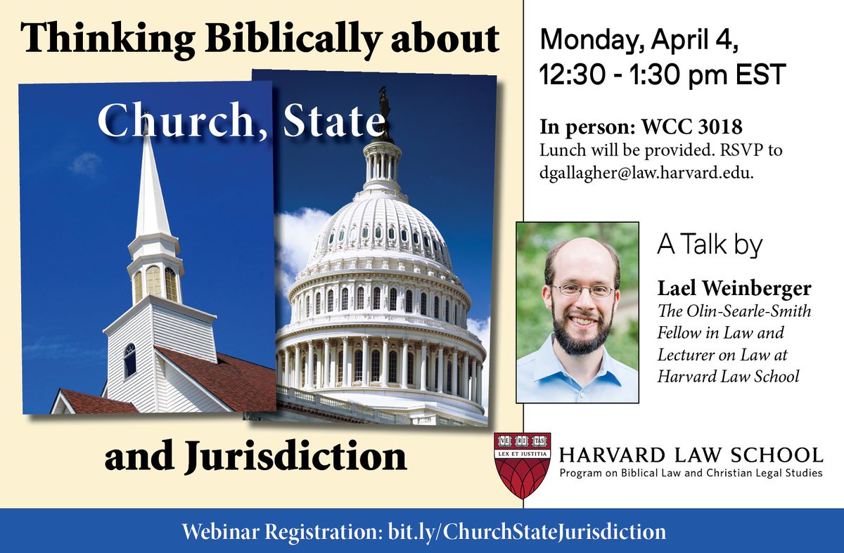 Harvard P Program on Biblical Law & Christian Legal Studies (@HarvardPBLCLS ...