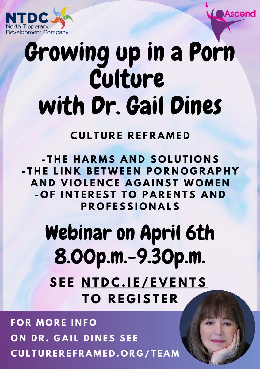 Hope you can join me this Wednesday (April 6) at 3pm ET, 8pm UK time. Link to register: tinyurl.com/ybhsmm22 @NFS @CATWIntl @ncose @FemDatStrat @Polaris_Project @ScaryMommy @not_buyingit @AshleyJudd @FAIR_Girls @TanithCarey @MsMagazine