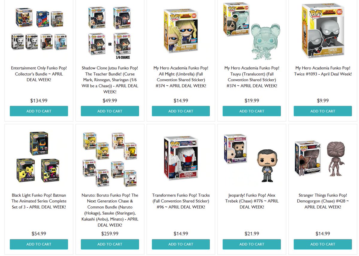 A few nice April deals over at Balyot ~ head to the link to see what's available! Code WELCOME5 for new people ~
Linky ~ fnkpp.com/Bay
#Ad #FPN #FunkoPOPNews #Funko #POP #Funkos #POPVinyl #FunkoPOP #FunkoPOPs #FunkoSoda