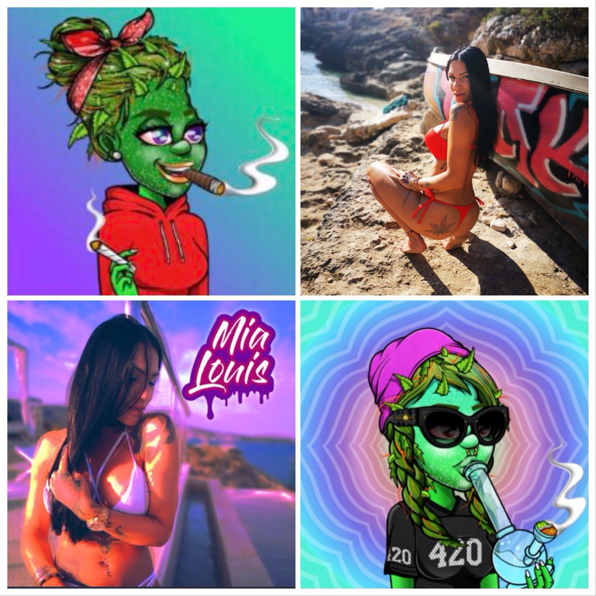 420SolanaNFT's tweet photo. #web2vsweb3 me 🍁💨💨
proud #women in #nft space❤️
#solana #nfts #wejuststarted 🚀 https://t.co/yRZJDfhEre