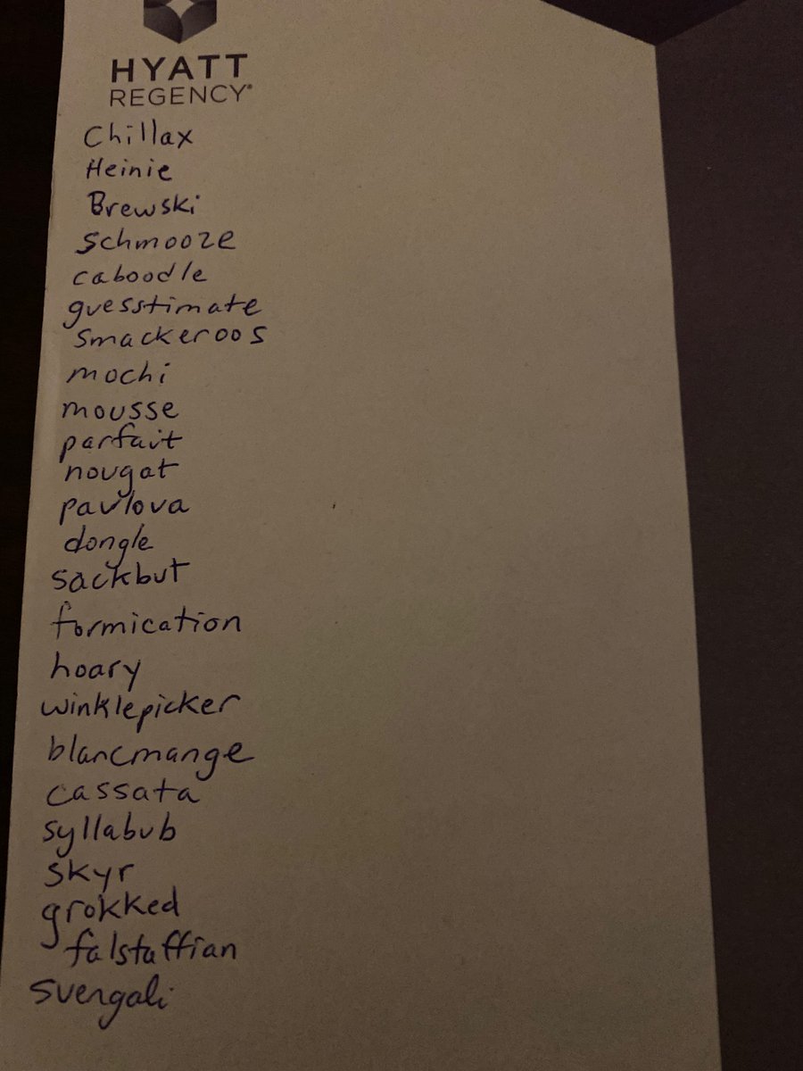 DebbieScary's tweet image. I missed the spelling bee this year because of work. Luckily, edibuddy Candice made a list of the words. Here they are! #ACESEMERGE #ACES2022