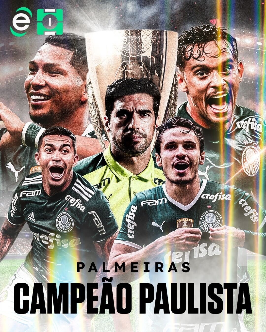 Baixe o pôster do Palmeiras campeão paulista de 2022 - 03/04/2022