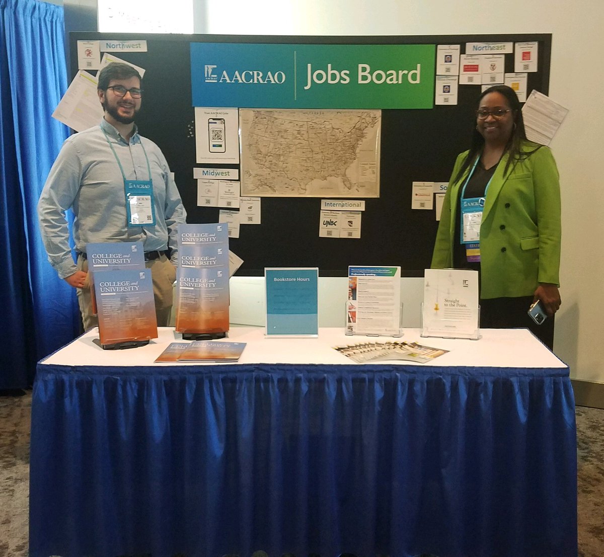 Post jobs for FREE at the AACRAO Jobs board (by the Bookstore). Just bring a printed copy of any open positions and pin them up.