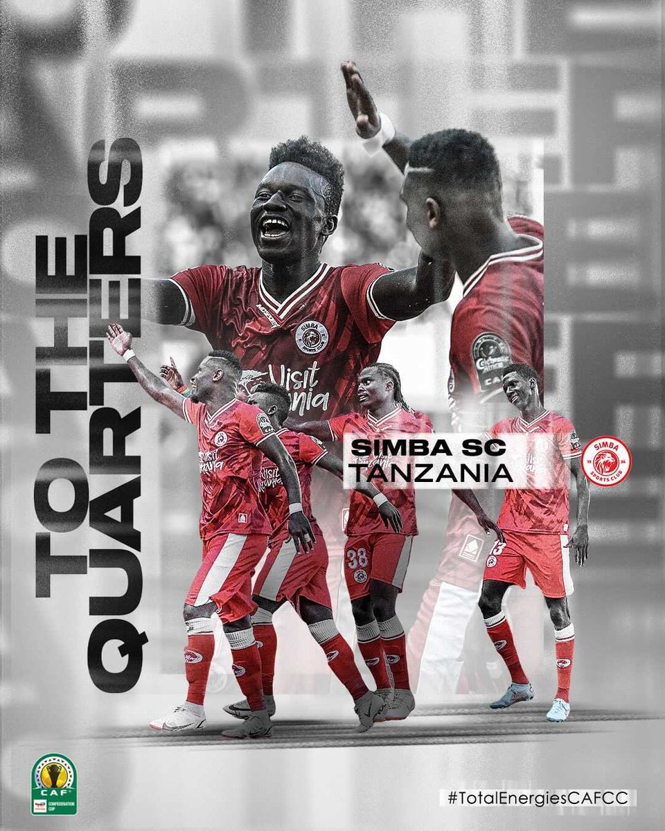 🌟 <a href="/SimbaSCTanzania/">Simba Sports Club</a> 🌟

The Tanzanian giants secure a #TotalEnergiesCAFCC quarter-final spot! 💫