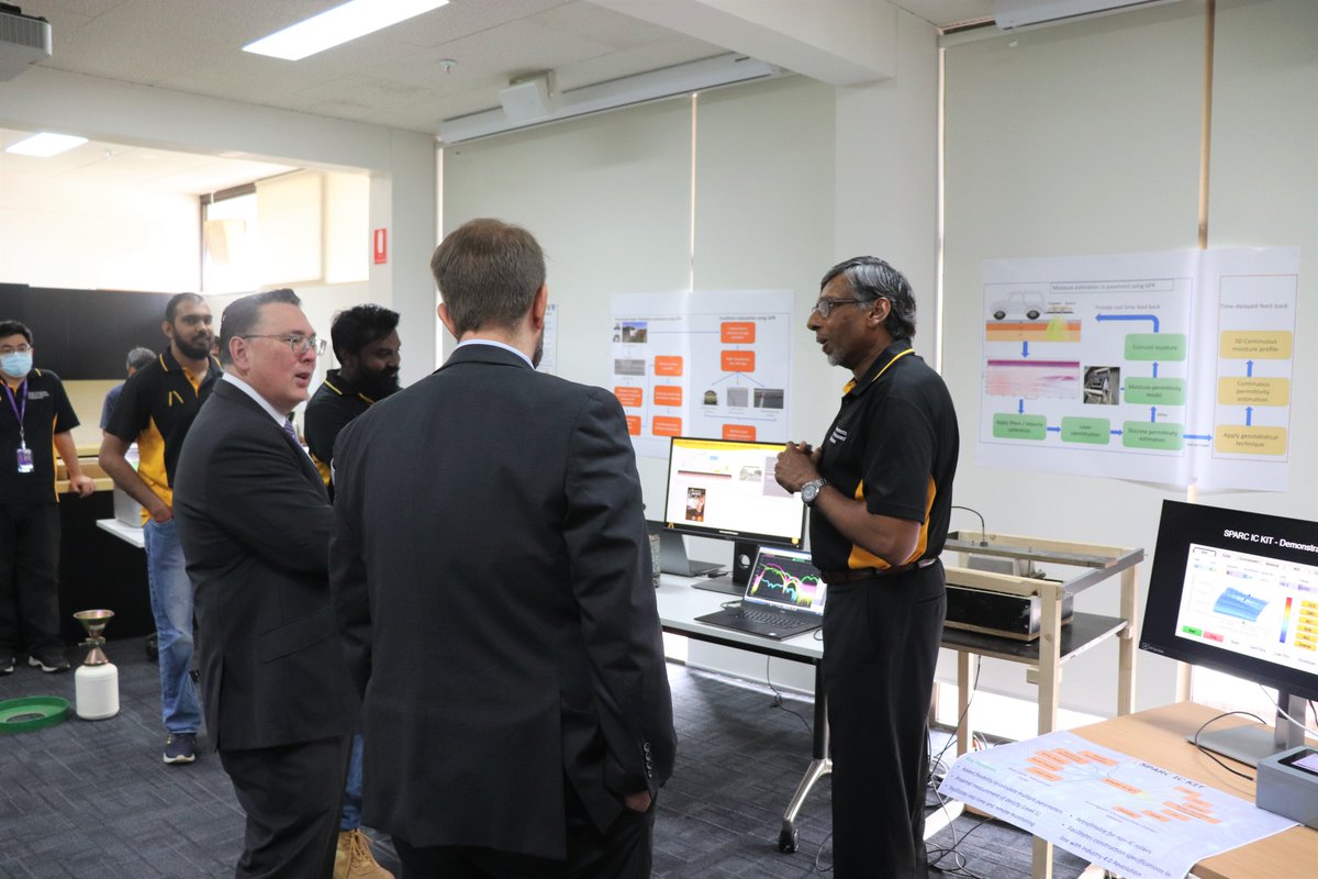 HubSparc's tweet photo. We thank @Austroads CEO Dr Geoff Allan and General Manager (GM), Mr Paul Davies, for taking time out of their busy schedule to visit our headquarters and spend time with our scholars and researchers. https://t.co/EO2lfrCaz7