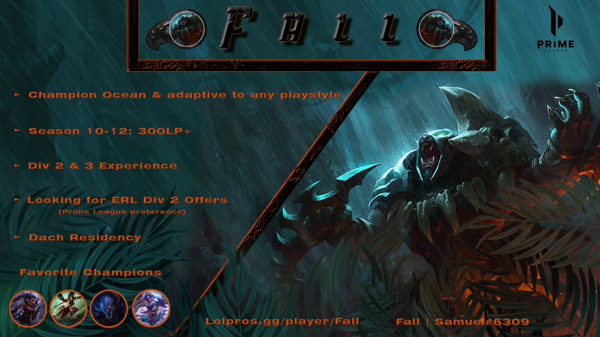 I will still be playing playoffs with <a href="/EntropyGaming/">Entropy</a> but I am going to explore options for next split I improved alot the last 2 splits and cant wait to show my full potential