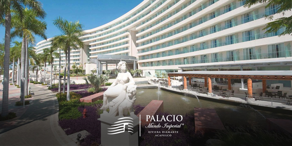 Nuestro impresionante complejo está enmarcado por la arquitectura moderna, un hermoso paseo y esculturas clásicas. 
#ViveLaExperiencia #MIHotelPalacio #RivieraDiamanteAcapulco