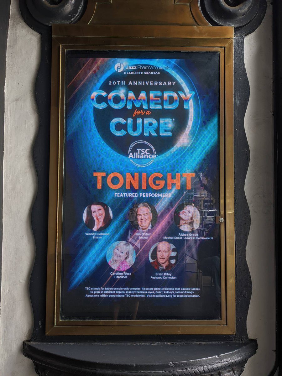 tscalliance's tweet photo. TONIGHT'S THE NIGHT! We're so excited to host the 20th Anniversary Comedy for a Cure at The Avalon in Hollywood, California in just a few hours! #ComedyforaCure https://t.co/xZupIwk6Ac