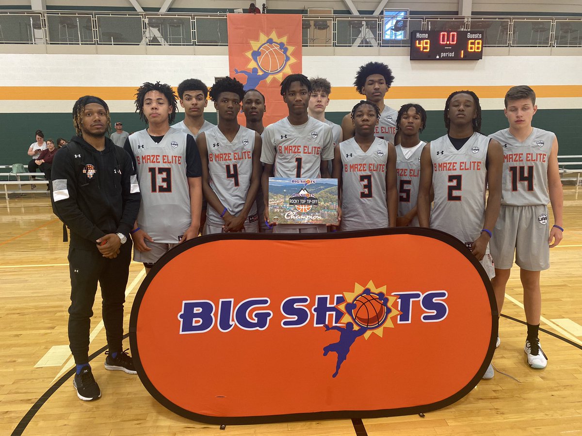 BigShotsGlobal's tweet photo. #BigShots #RockyTopTipOff 

15U Championship 🏆

B Maze Elite UAA - 68 

SWV Hustle - 49
30 Max Wilcox 14 

Co MVP - 0 Deondrea Lindsey 16 
                   2 Shane Cherry 10 https://t.co/jTbyKn4Eq3