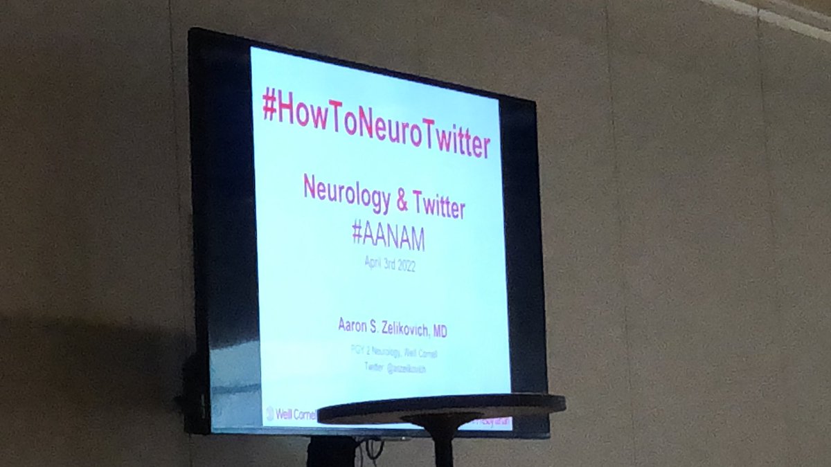 Happening now #NeuroTwitter and #HowtoNeuroTwitter #AANAM

#AANLeadership @AANMember @lucypersaud @aszelikovich @caseyalbin @Tracey1milligan @dylandelpapa @NMatch2022 @PearlsNeurology #MedStudent #MedTwitter #NeuroTwitterNetwork