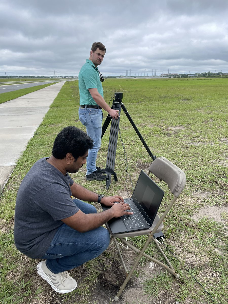 MTUAutonomy's tweet photo. We’re down at @SPIEtweets #dcs2022 evaluating 9 #autonomous vehicle #lidar models on a calibrated test range. Results Wed (4/6) in the industry exhibit area. @amkurup2 and test director Zach Jeffries in the first shot. https://t.co/krz7xvcHqG