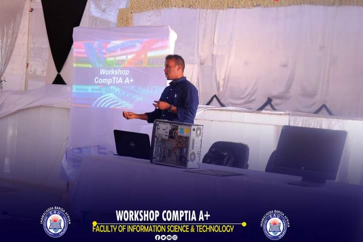 eaugrw's tweet photo. Students of IT participated in a workshop regarding on computer troubleshooting, solving startup errors, computer disassembly and upgrading internal hard disk, formatting windows 10, installing new windows 11, and finally installing antiviruses Softwares. https://t.co/oFQzbmoe7Z