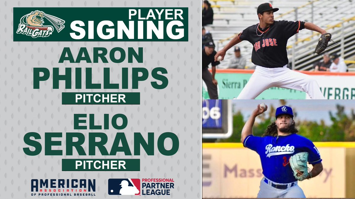 railcats's tweet photo. 🚨Roster alert!🚨

We've signed pitchers Aaron Philips and Elio Serrano.

📰 https://t.co/VkI8jx4ouO https://t.co/aJSbsuFitr
