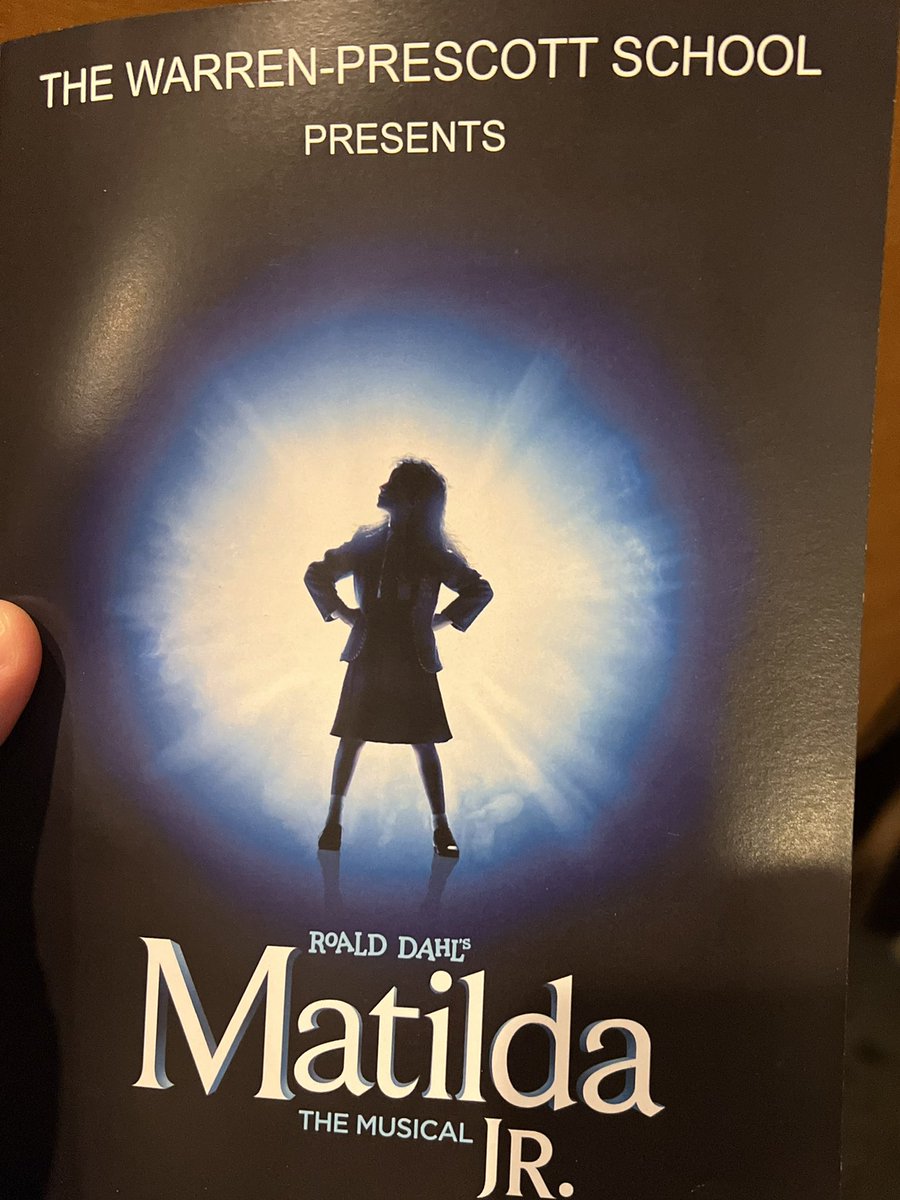 tmwgrade1's tweet photo. Our first @Warren_Prescott musical since 2019... We are sooooo proud of the student cast, crew, family member volunteers, WP alumni, and especially Mrs. Cichon! A ⭐️⭐️⭐️⭐️ performance all-around! @BostonSchools @Drummeranthony @BCassellius @ErinforBoston @RepDanRyan #MatildaJr https://t.co/GZGlUzkWHx