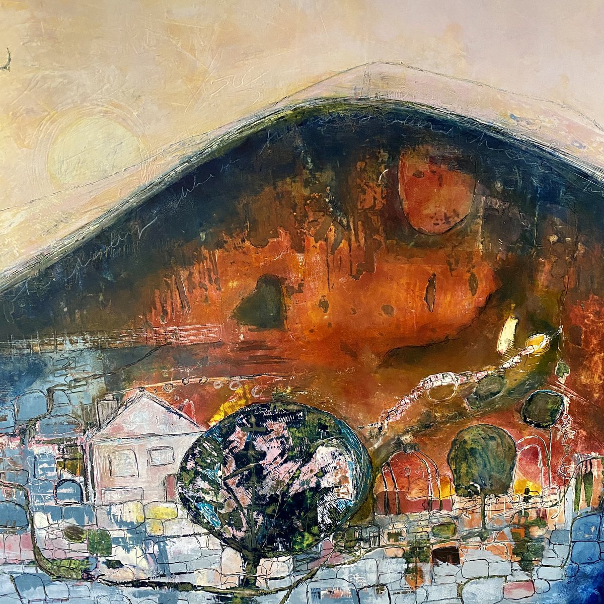artbyjanefoot's tweet photo. Yay! 1st exhibition of 2022 about to commence #secretgallerynewent #newent #artgallery #buylocalart #artistsontwitter #art #coldwaxmedium #encausticart https://t.co/OqNsLmCnsO