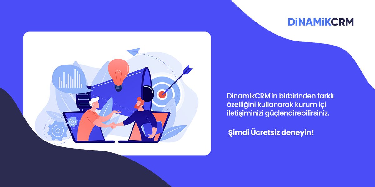#DinamikCRM'in birbirinden farklı özelliğini kullanarak kurum içi iletişiminizi güçlendirebilirsiniz.👍14 gün boyunca tüm fonksiyonları ücretsiz ve sınırsızca denemek için 👉 dinamikcrm.com 😊